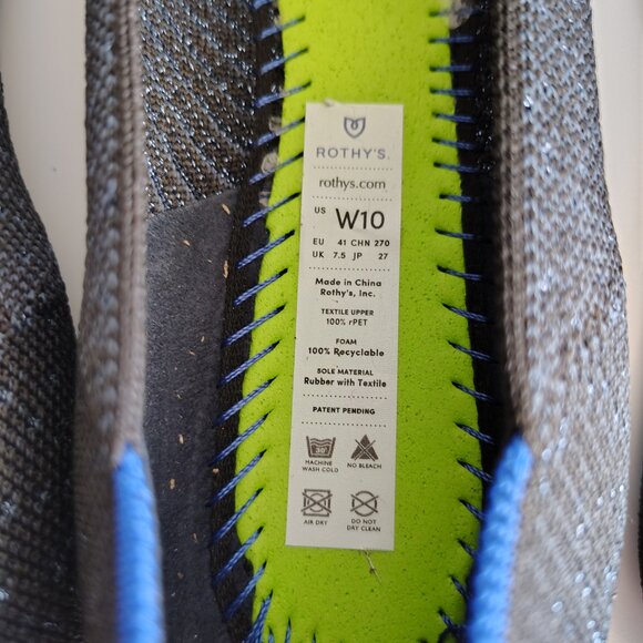 Rothy’s Point - Blue Zebra - Women’s size 10 - NWOB - Picture 6 of 6